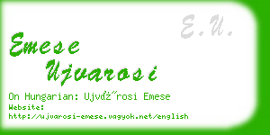 emese ujvarosi business card